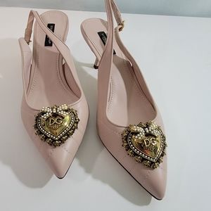 New Dolce and Gabbana devotion Slingback in size 38.5